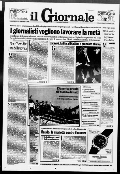 Il giornale : quotidiano del mattino